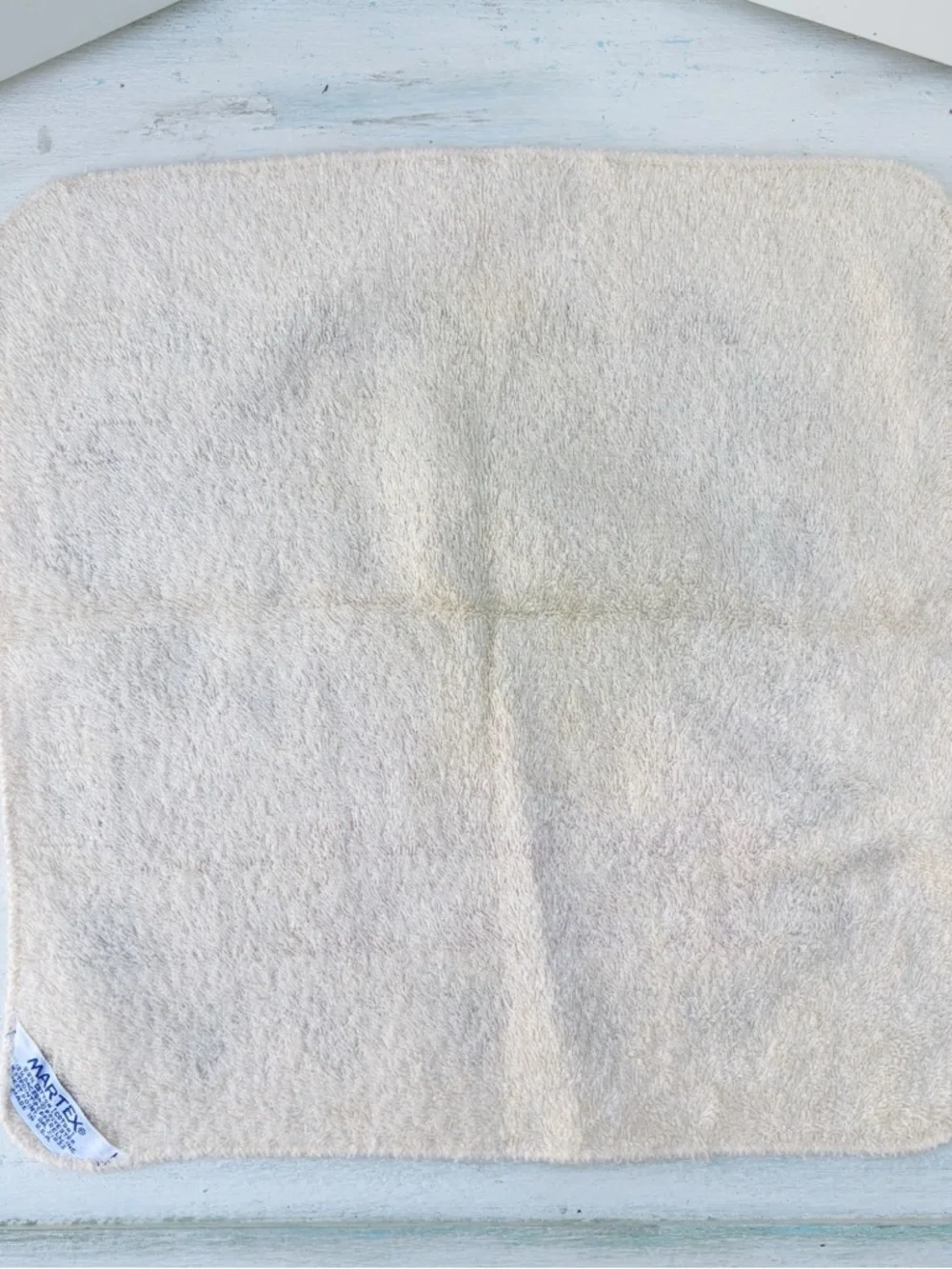 Vintage Martex Retro Washcloth Towel Cotton Blend 12” 1970’s